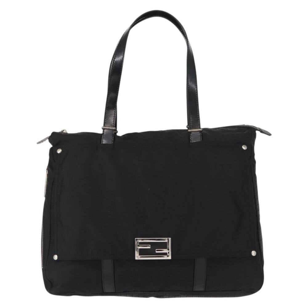 Fendi Zucchino Tote Bag Black
